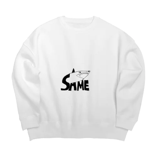 セイムシャークくん Big Crew Neck Sweatshirt