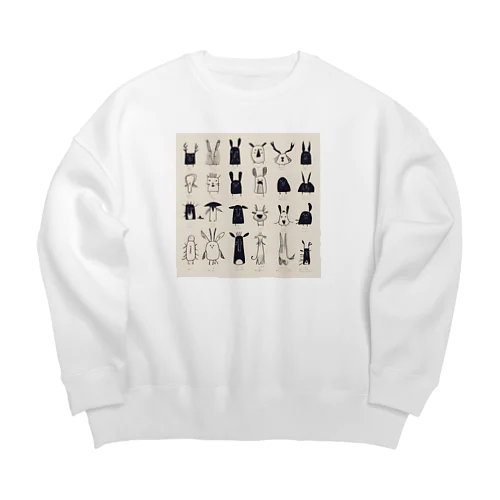 ふしぎないきもの Big Crew Neck Sweatshirt