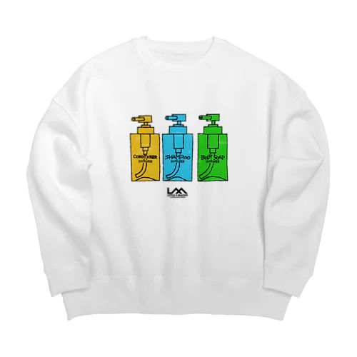 お風呂トリオ Big Crew Neck Sweatshirt