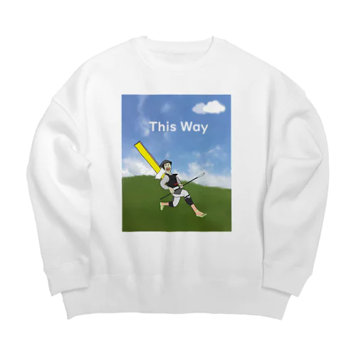 This Way  【 SHIKA SOJI 】 Big Crew Neck Sweatshirt