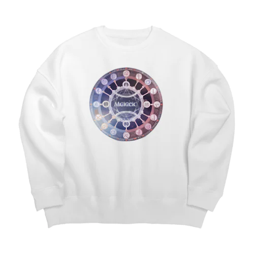 不思議模様・ルーン Big Crew Neck Sweatshirt