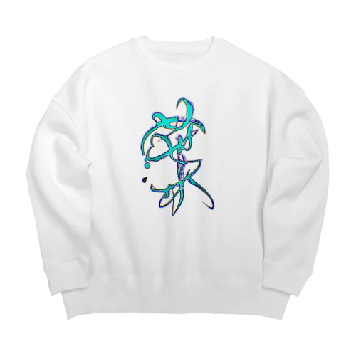 【葉】love cheering Big Crew Neck Sweatshirt