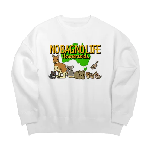 NO BAG NO LIFE Big Crew Neck Sweatshirt