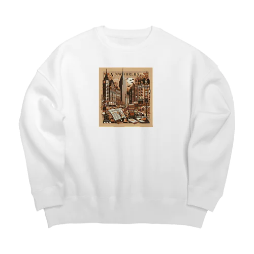 セピア色の街 Big Crew Neck Sweatshirt