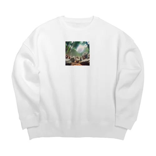 ジャングルで Big Crew Neck Sweatshirt