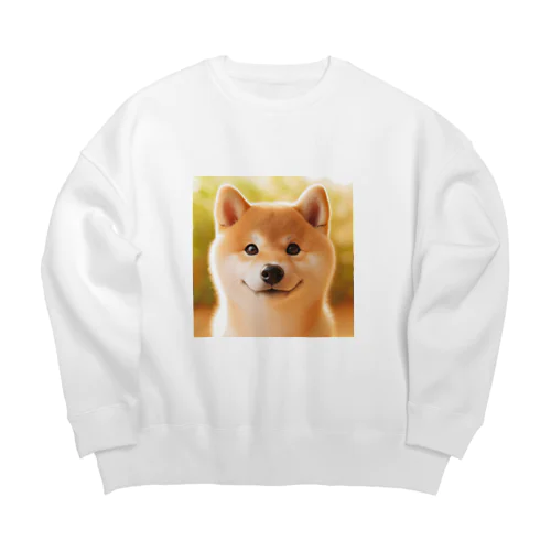 かわいい柴犬の子犬 #5 Big Crew Neck Sweatshirt