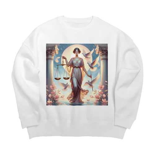 Libra 天秤座 Big Crew Neck Sweatshirt