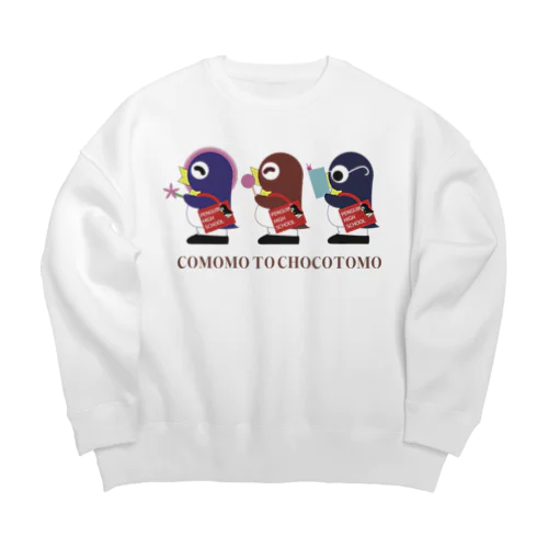 小桃とチョコ友B-KOMOMO-B Big Crew Neck Sweatshirt