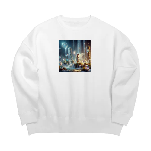 水の妖精 Big Crew Neck Sweatshirt