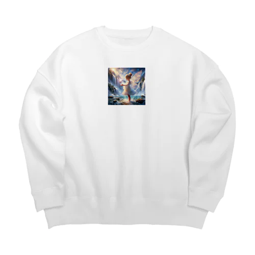 水の妖精 Big Crew Neck Sweatshirt