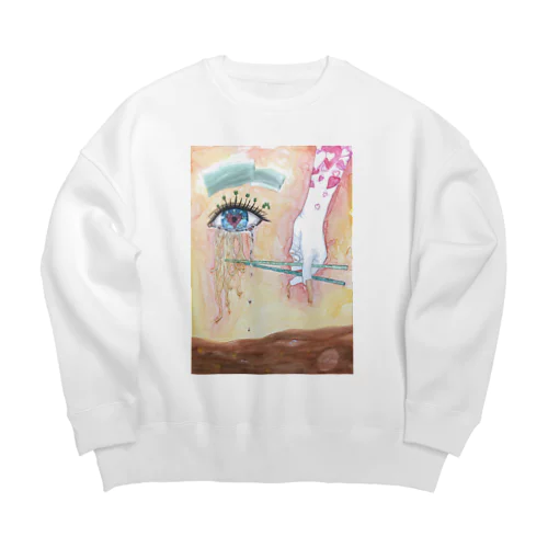 ラーメン大好き人間 Big Crew Neck Sweatshirt