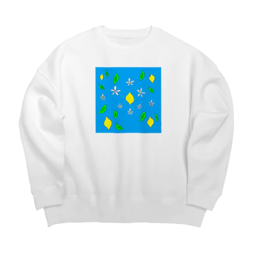 水に浮かべたレモン Big Crew Neck Sweatshirt