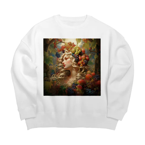 果実の女神　なでしこ1478 Big Crew Neck Sweatshirt