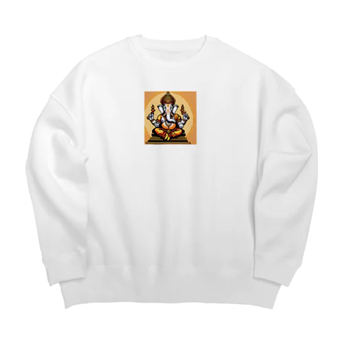 自己改善を追求するガネーシャ Big Crew Neck Sweatshirt