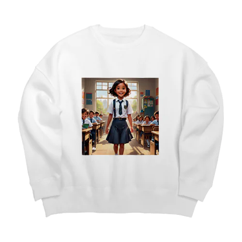 海外の小学生 Big Crew Neck Sweatshirt