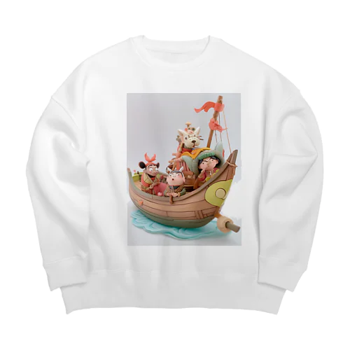 気の合う友と航海　なでしこ1478 Big Crew Neck Sweatshirt