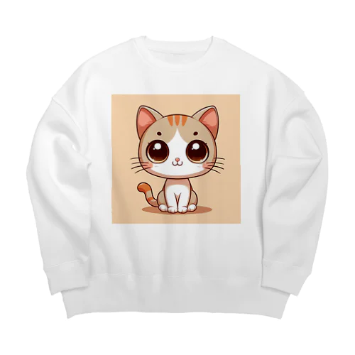 ねこニコばん Big Crew Neck Sweatshirt