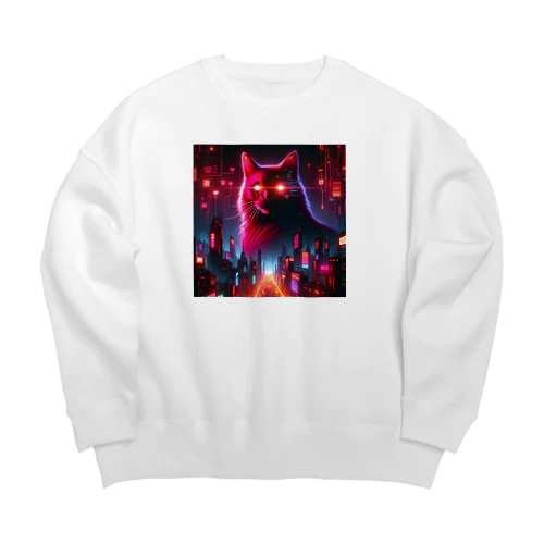 サイバーたいさプレッシャー Big Crew Neck Sweatshirt