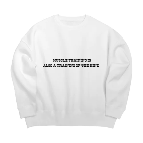 Muscle training is also a training of the mind. Big Crew Neck Sweatshirt