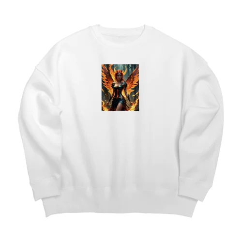 炎の妖精 Big Crew Neck Sweatshirt