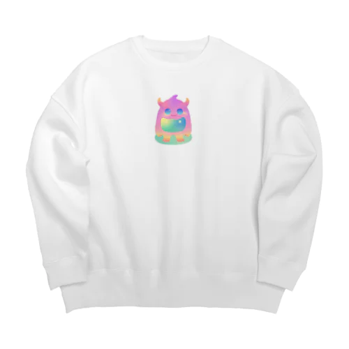 パステル怪獣くん Big Crew Neck Sweatshirt