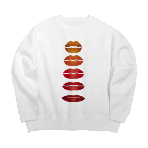 six lips Big Crew Neck Sweatshirt