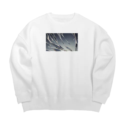 輝きキラキラ硝子 Big Crew Neck Sweatshirt