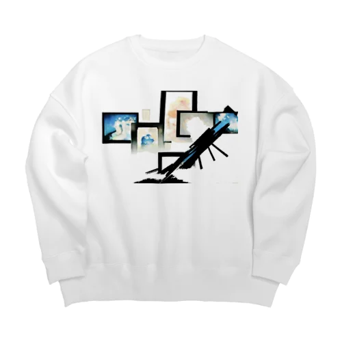 アートの魔法 Big Crew Neck Sweatshirt