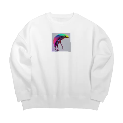 宇宙人のペット Big Crew Neck Sweatshirt