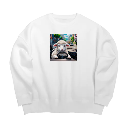 運転、合ってる？ Big Crew Neck Sweatshirt