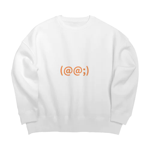 かおもじ　焦り Big Crew Neck Sweatshirt