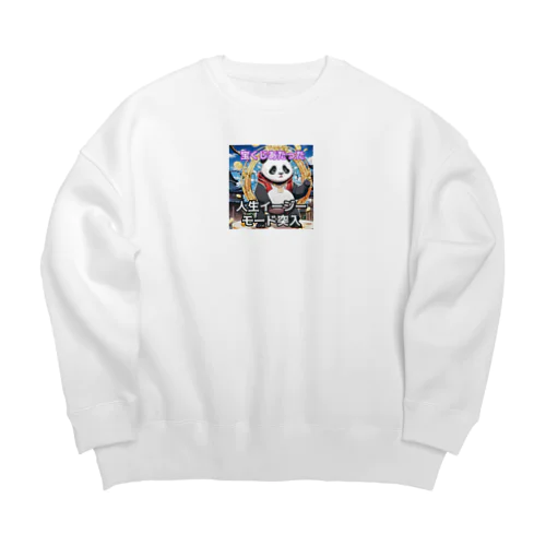 宝くじデビューパンダ🐼 Big Crew Neck Sweatshirt