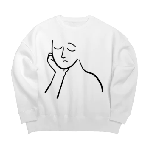 まどろみ Big Crew Neck Sweatshirt