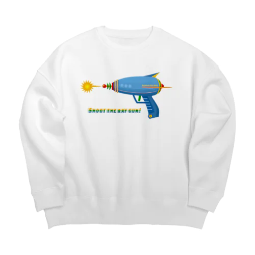 Shoot the ray gun! Big Crew Neck Sweatshirt