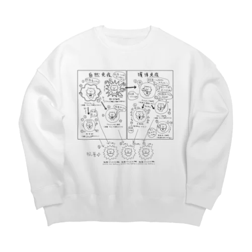 自然免疫獲得免疫 Big Crew Neck Sweatshirt