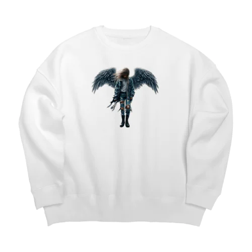 堕天使少女 Big Crew Neck Sweatshirt