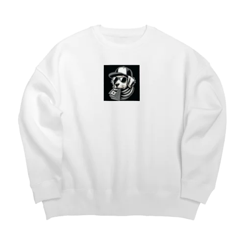 キャップ犬10 Big Crew Neck Sweatshirt