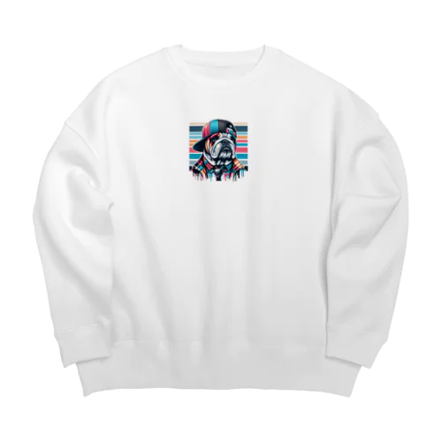 キャップ犬16 Big Crew Neck Sweatshirt