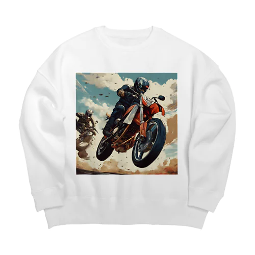 疾風に乗る Big Crew Neck Sweatshirt