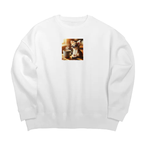 チワワ Big Crew Neck Sweatshirt