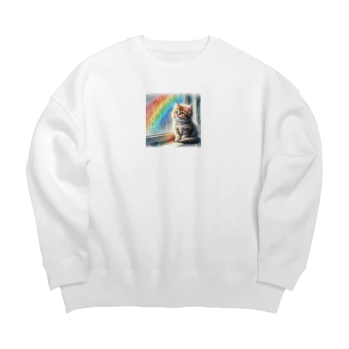 猫 Big Crew Neck Sweatshirt