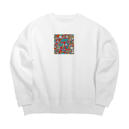 らぶり Big Crew Neck Sweatshirt