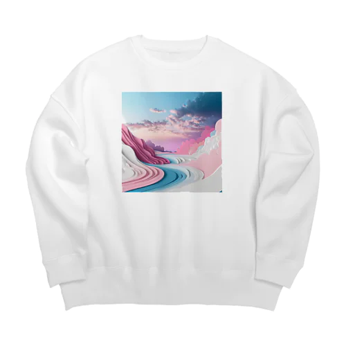 夢の彼方へ Big Crew Neck Sweatshirt