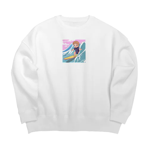 赤ちゃん　サーフィン Big Crew Neck Sweatshirt