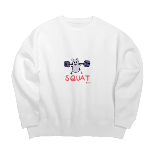 チモくんスクワットTシャツ Big Crew Neck Sweatshirt