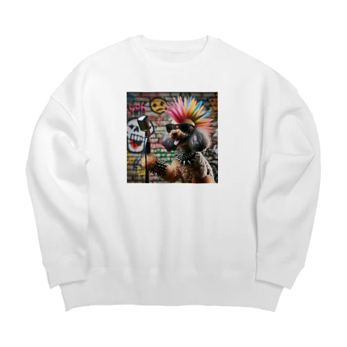 ロック犬 Big Crew Neck Sweatshirt