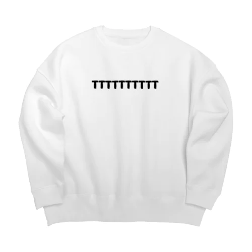 TTTTTTT Big Crew Neck Sweatshirt