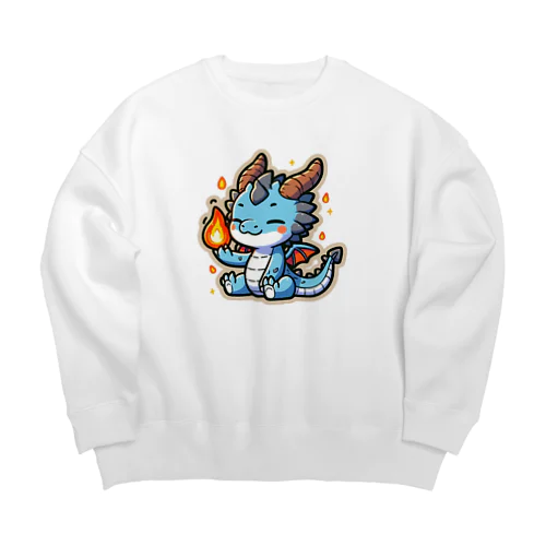 ドラゴンくん Big Crew Neck Sweatshirt