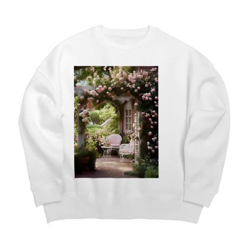 バラの庭園　なでしこ1478 Big Crew Neck Sweatshirt