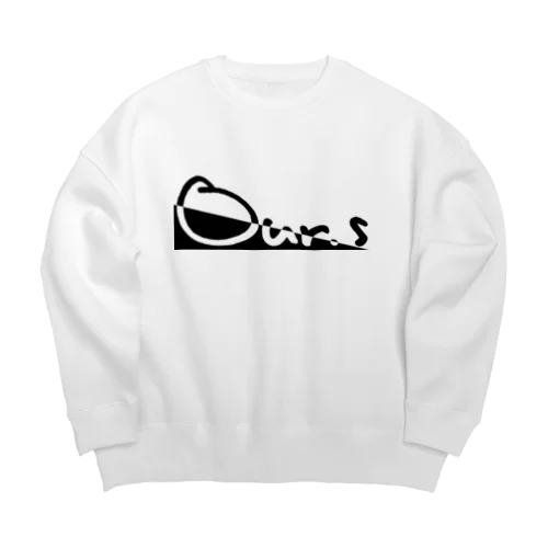 スラッシュロゴ Big Crew Neck Sweatshirt